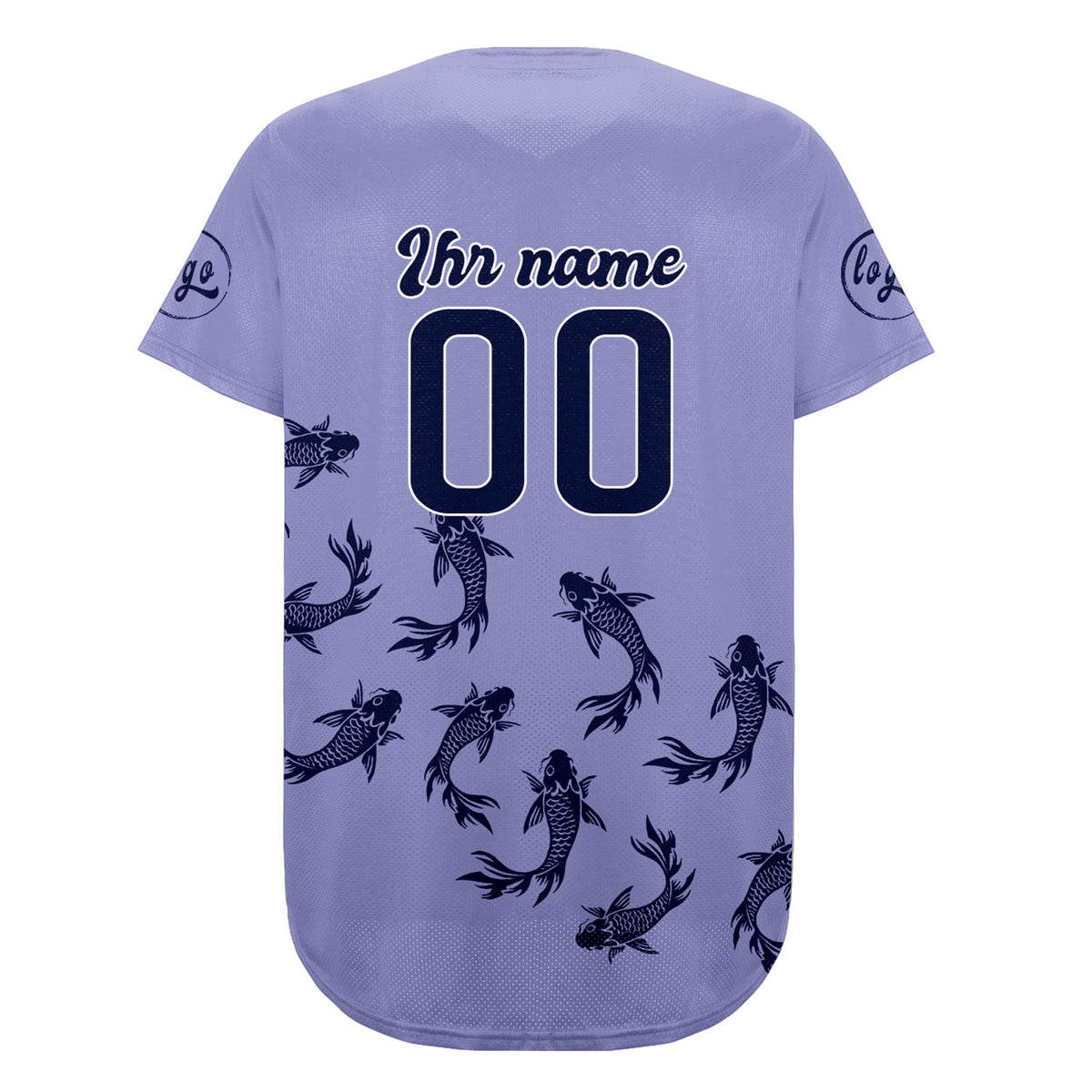 Benutzerdefiniert Lichtlila Dunkellila Personalisierter Baseball Jersey mit Farbverlauf Team Uniform mit Namen und Nummer