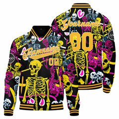 Benutzerdefinierte Gelb Varsity-Jacke. Letterman-Jacke für Männer, Frauen und Jugendliche