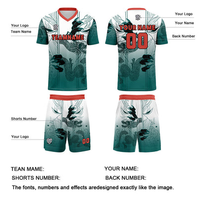Benutzerdefinierte Weiß Lichtgrün Trikots für Männer Frauen Personalisierte Fußball Uniformen für Erwachsene und Kind