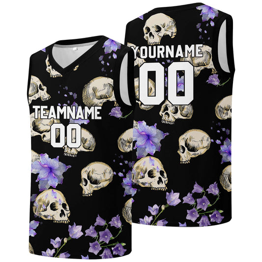 Individuelle Basketball-Jersey für Männer und Frauen. Gestickter und gedruckter Name, Nummer und Logo