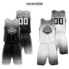 Benutzerdefinierter Reversible Basketballanzug für Erwachsene und Kinder Personalisiertes Trikot