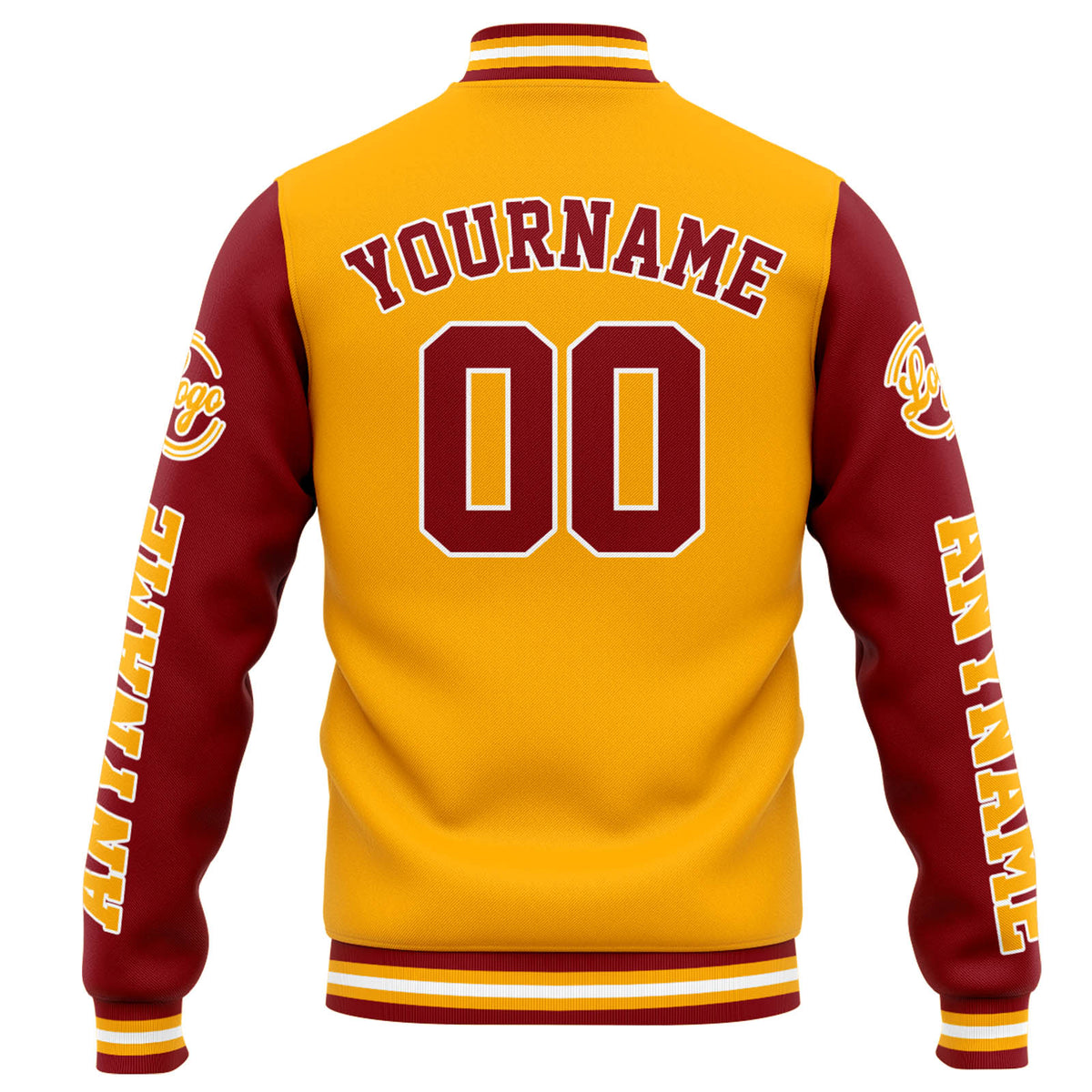 Benutzerdefinierte Varsity-Jacke. Letterman-Jacke für Männer, Frauen und Jugendliche Orange Rot