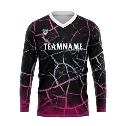 Kundenspezifisches Rose Basketball Fußball Schießen langes T-Shirt für Erwachsene und Kinder