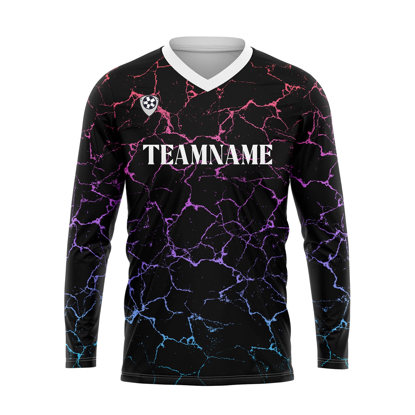 Kundenspezifisches Schwarz Weiß Rosa Basketball Fußball Schießen langes T-Shirt für Erwachsene und Kinder