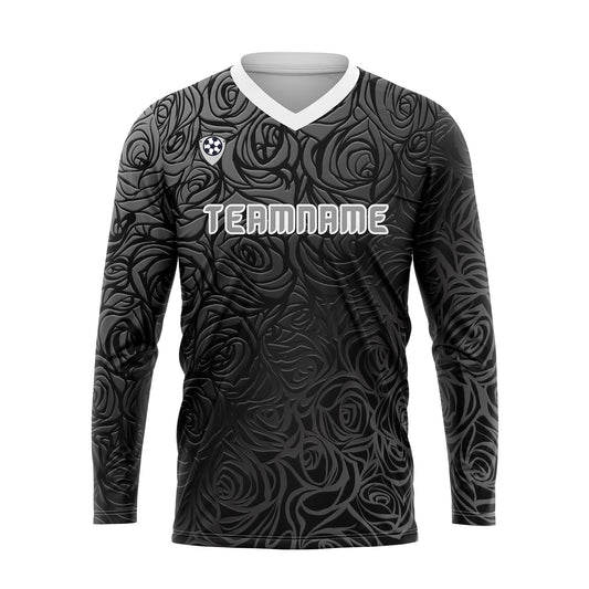 Kundenspezifisches Asche Basketball Fußball Schießen langes T-Shirt für Erwachsene und Kinder
