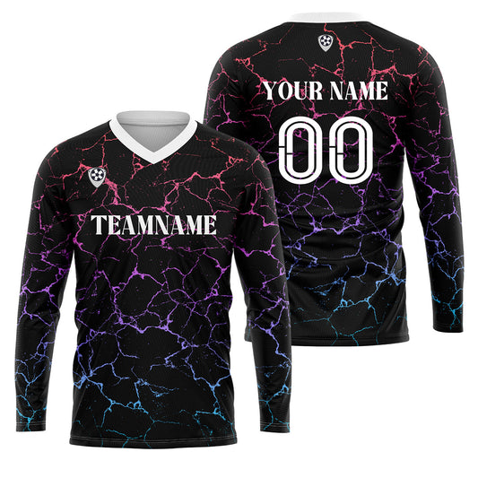 Kundenspezifisches Schwarz Weiß Rosa Basketball Fußball Schießen langes T-Shirt für Erwachsene und Kinder