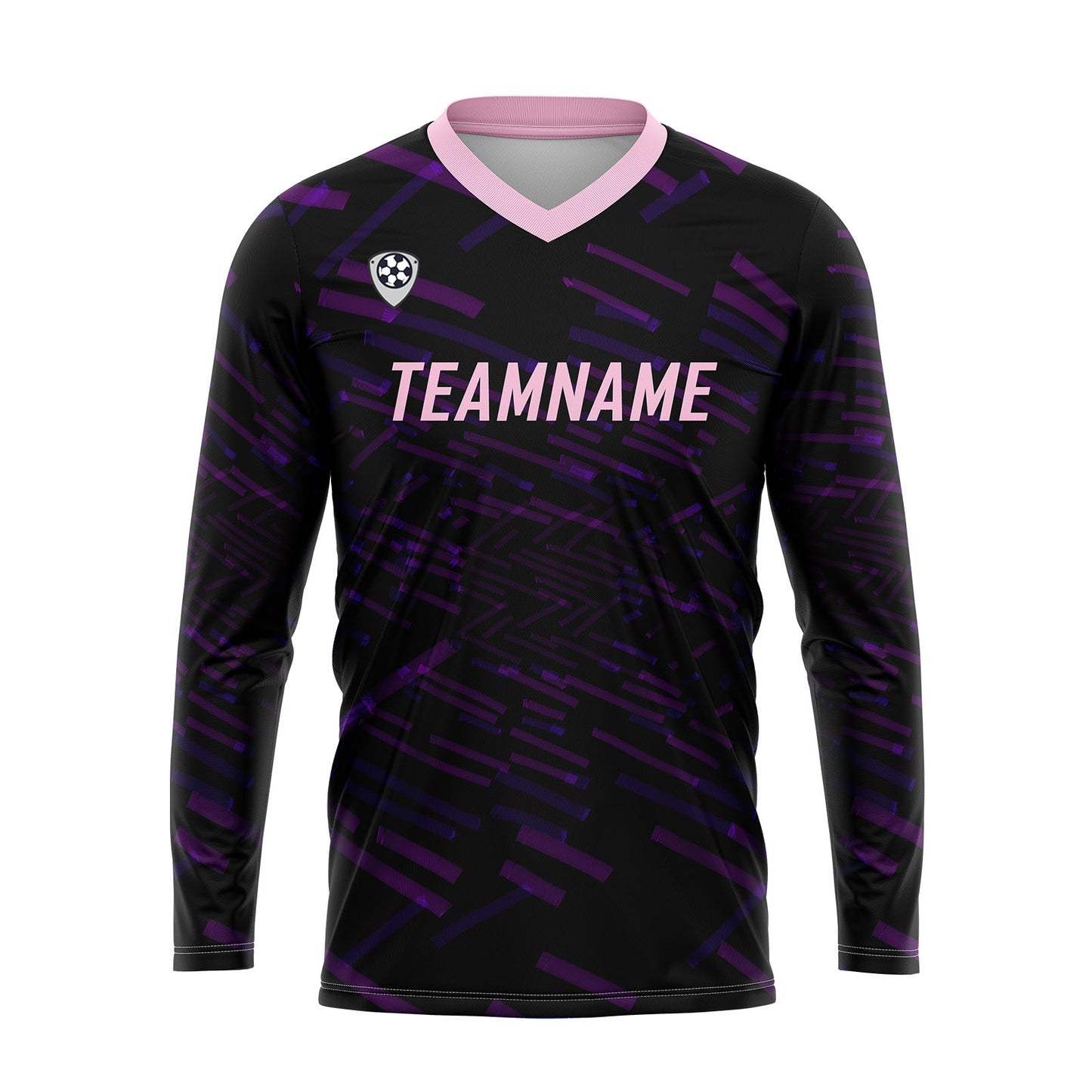 Kundenspezifisches Lila Rosa Basketball Fußball Schießen langes T-Shirt für Erwachsene und Kinder