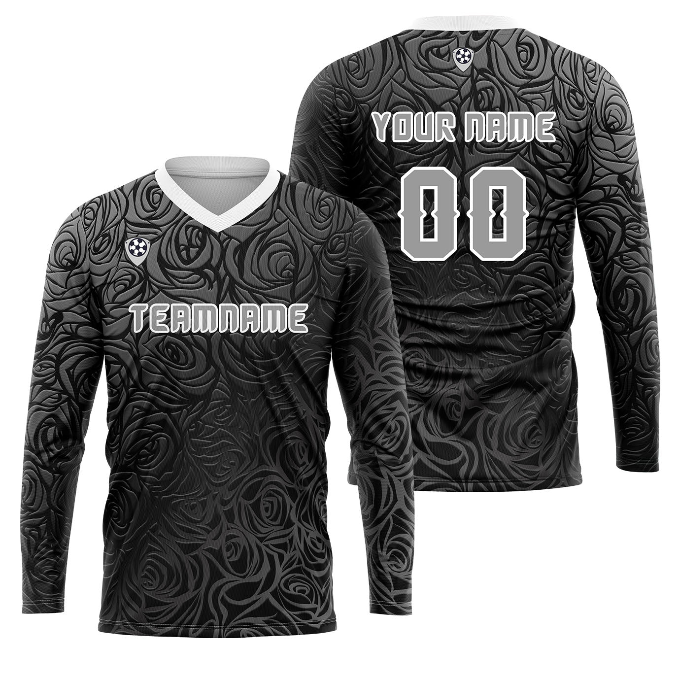 Kundenspezifisches Asche Basketball Fußball Schießen langes T-Shirt für Erwachsene und Kinder