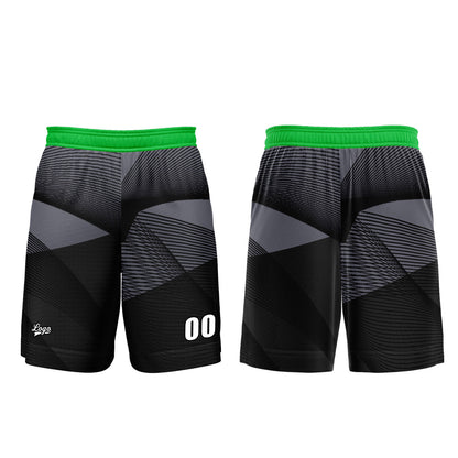 Benutzerdefinierter Schwarz Grün Basketball Jersey Uniform Anzug gedruckt Ihr Logo Name Nummer