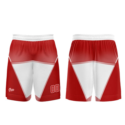 Benutzerdefinierter Rot Weiß Basketball Jersey Uniform Anzug gedruckt Ihr Logo Name Nummer