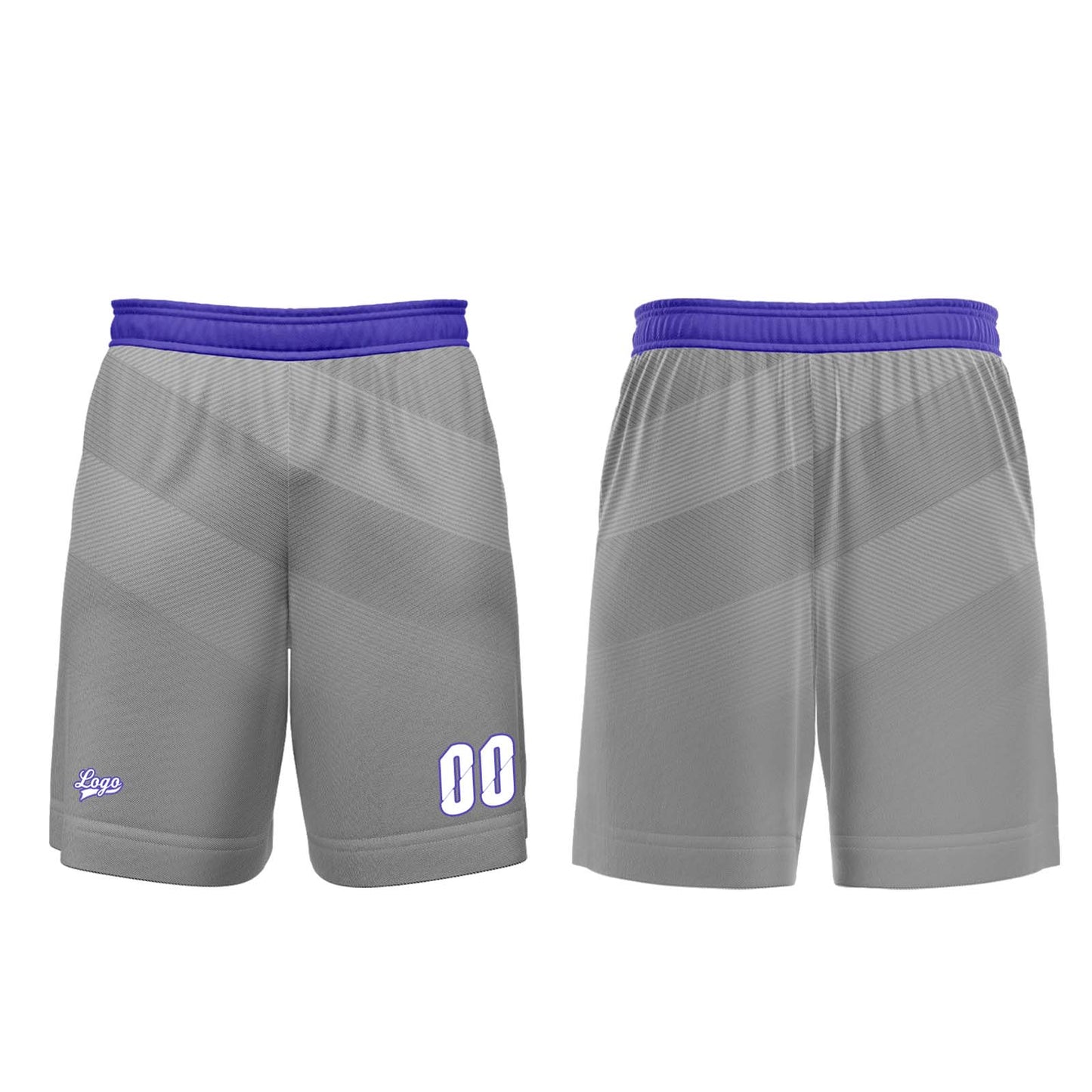 Benutzerdefinierter Grau Basketball Jersey Uniform Anzug gedruckt Ihr Logo Name Nummer