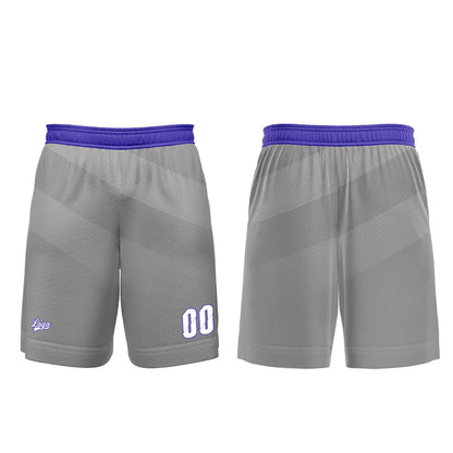Benutzerdefinierter Grau Basketball Jersey Uniform Anzug gedruckt Ihr Logo Name Nummer
