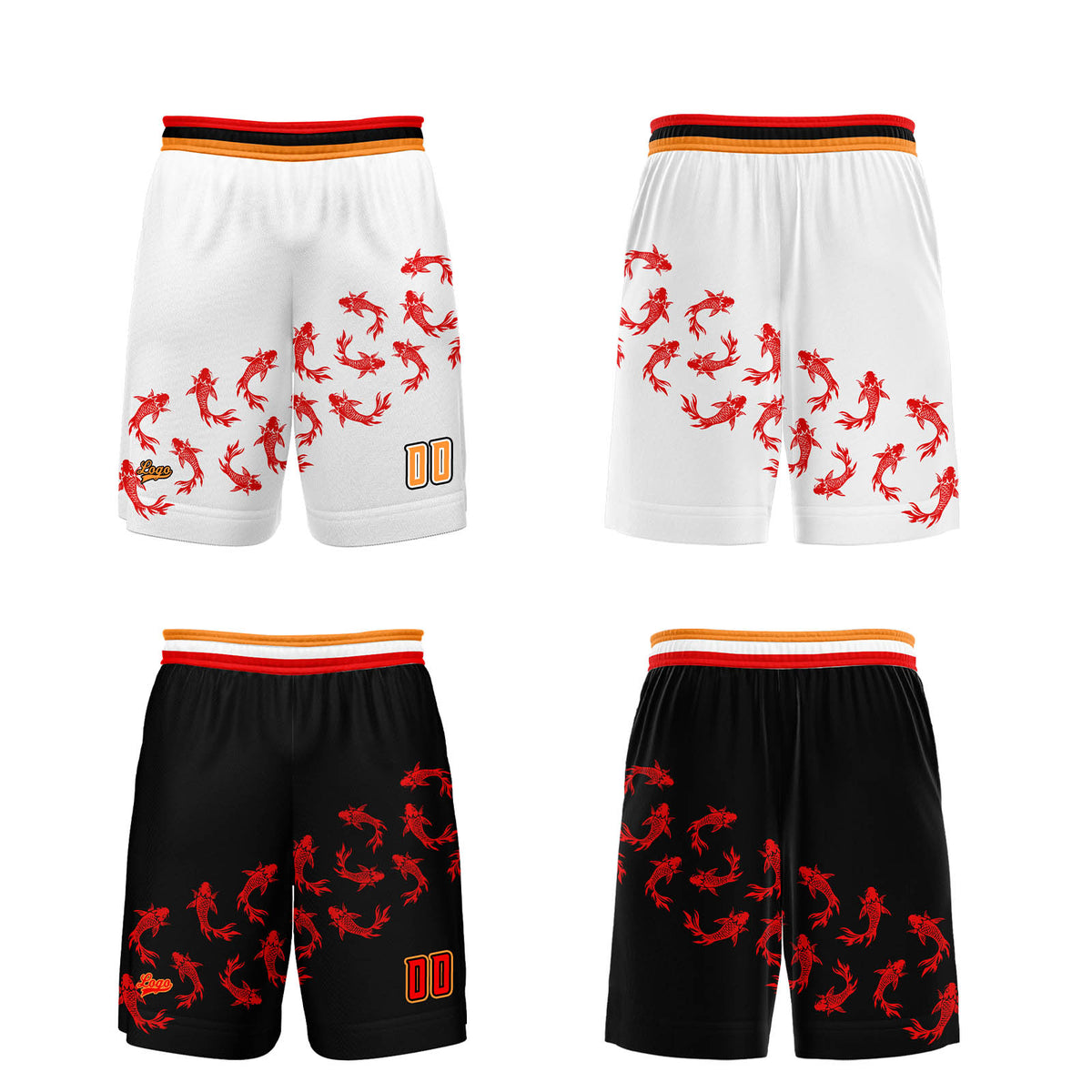 Benutzerdefinierte Schwarz Weiß Reversible Basketball Jersey Personalisierte Print Name Nummer Logo