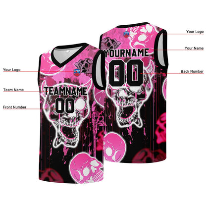 Individuelle Basketball-Jersey für Männer und Frauen. Gestickter und gedruckter Name, Nummer und Logo