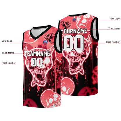Individuelle Basketball-Jersey für Männer und Frauen. Gestickter und gedruckter Name, Nummer und Logo