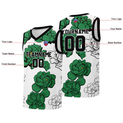 Individuelle Basketball-Jersey für Männer und Frauen. Gestickter und gedruckter Name, Nummer und Logo