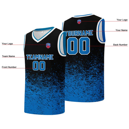 Individuelle Basketball-Jersey für Männer und Frauen. Gestickter und gedruckter Name, Nummer und Logo