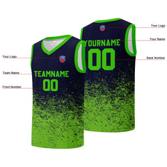 Individuelle Basketball-Jersey für Männer und Frauen. Gestickter und gedruckter Name, Nummer und Logo