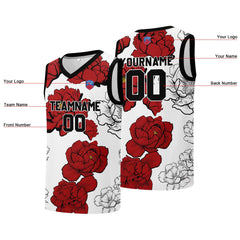 Individuelle Basketball-Jersey für Männer und Frauen. Gestickter und gedruckter Name, Nummer und Logo