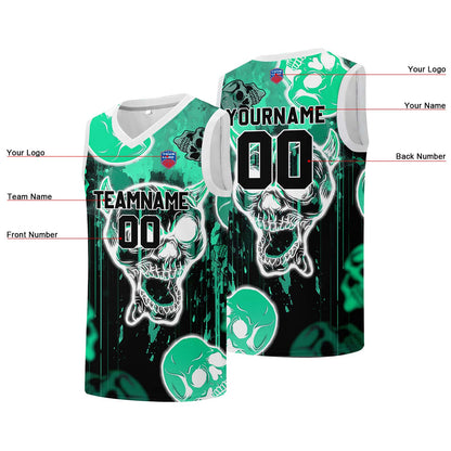 Individuelle Basketball-Jersey für Männer und Frauen. Gestickter und gedruckter Name, Nummer und Logo