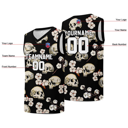 Individuelle Basketball-Jersey für Männer und Frauen. Gestickter und gedruckter Name, Nummer und Logo
