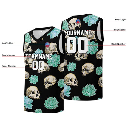 Individuelle Basketball-Jersey für Männer und Frauen. Gestickter und gedruckter Name, Nummer und Logo