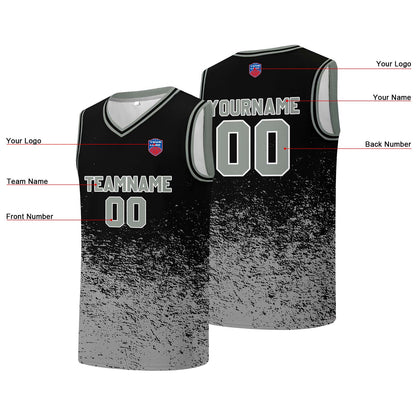 Individuelle Basketball-Jersey für Männer und Frauen. Gestickter und gedruckter Name, Nummer und Logo