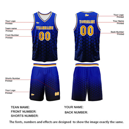 Benutzerdefinierter Blau  Orange Basketball Jersey Uniform Anzug gedruckt Ihr Logo Name Nummer