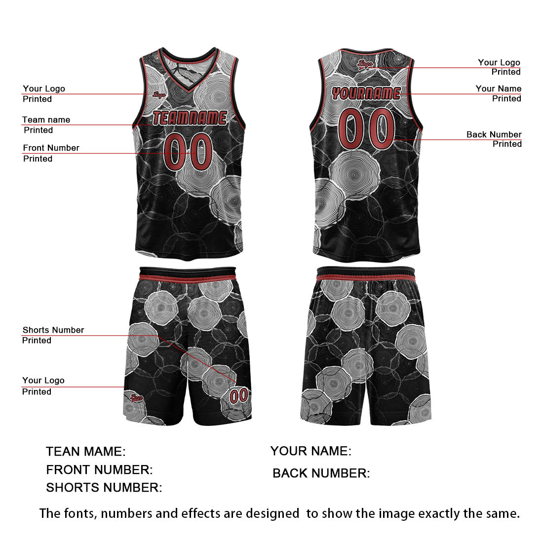 Benutzerdefinierte Schwarz Grau Reversible Basketball Jersey Personalisierte Print Name Nummer Logo