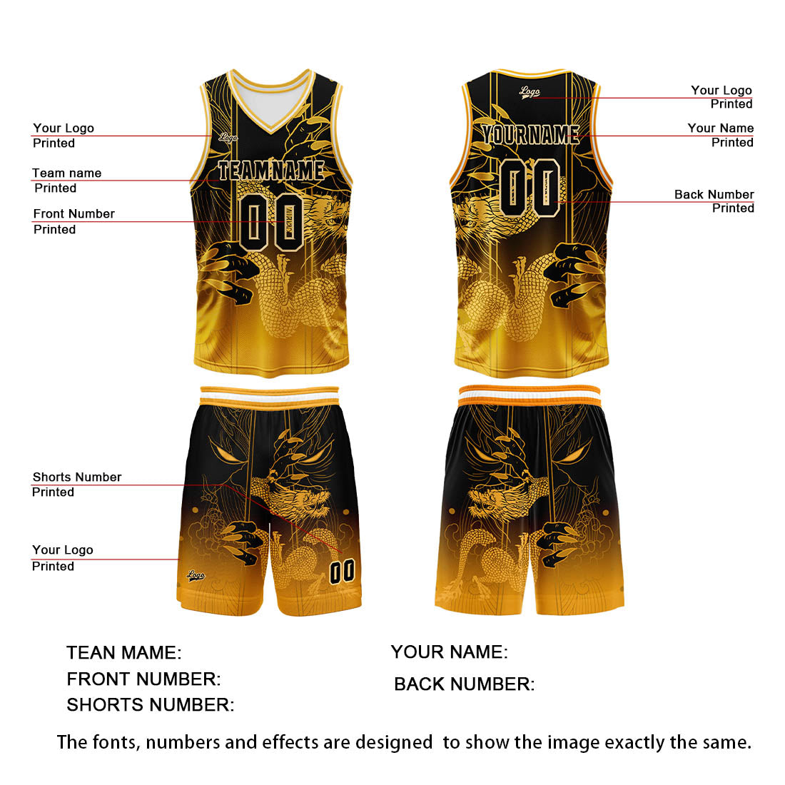 Benutzerdefinierte Orange Reversible Basketball Jersey Personalisierte Print Name Nummer Logo