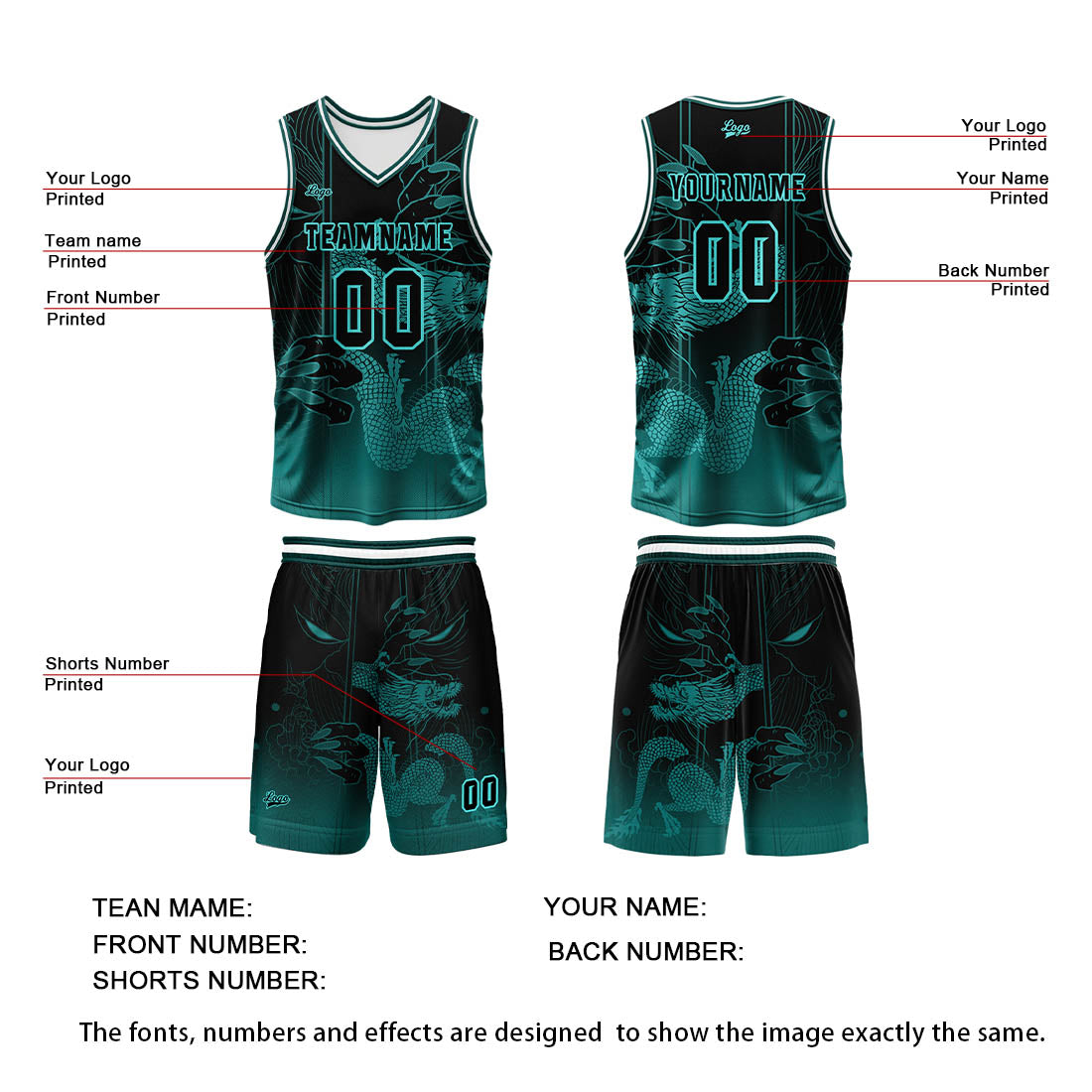 Benutzerdefinierte Grüne Reversible Basketball Jersey Personalisierte Print Name Nummer Logo