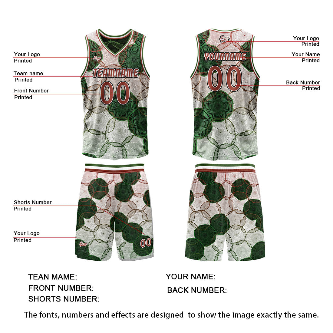 Benutzerdefinierte Grün Rot Reversible Basketball Jersey Personalisierte Print Name Nummer Logo