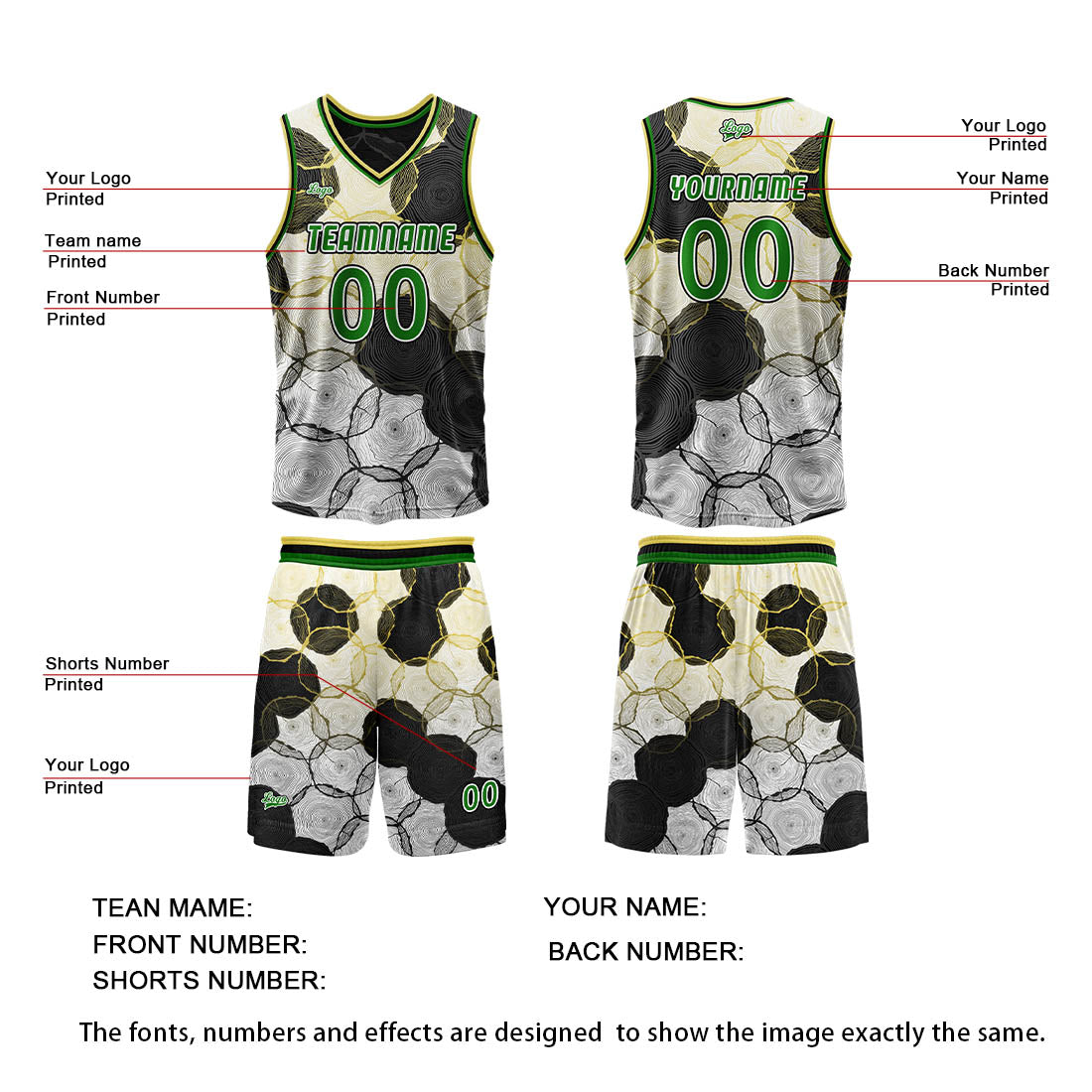 Benutzerdefinierte Schwarz Gelb Reversible Basketball Jersey Personalisierte Print Name Nummer Logo