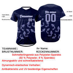 Benutzerdefiniert Dunkellila Lichtlila Personalisierter Baseball Jersey mit Farbverlauf Team Uniform mit Namen und Nummer