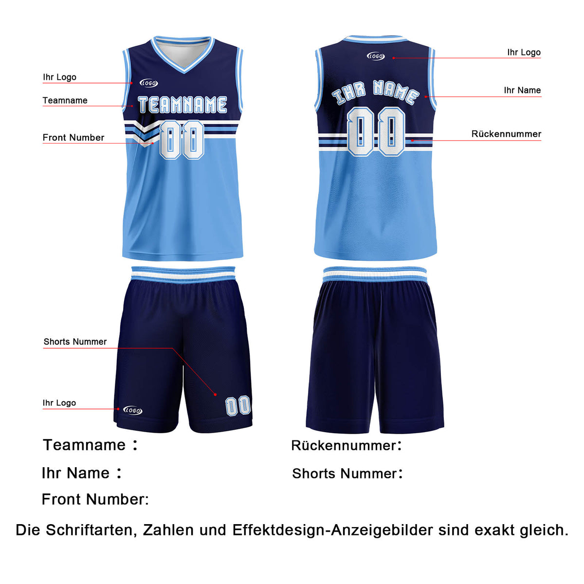 Benutzerdefinierter Marineblau Weiß Basketball Jersey Uniform Anzug gedruckt Ihr Logo Name Nummer
