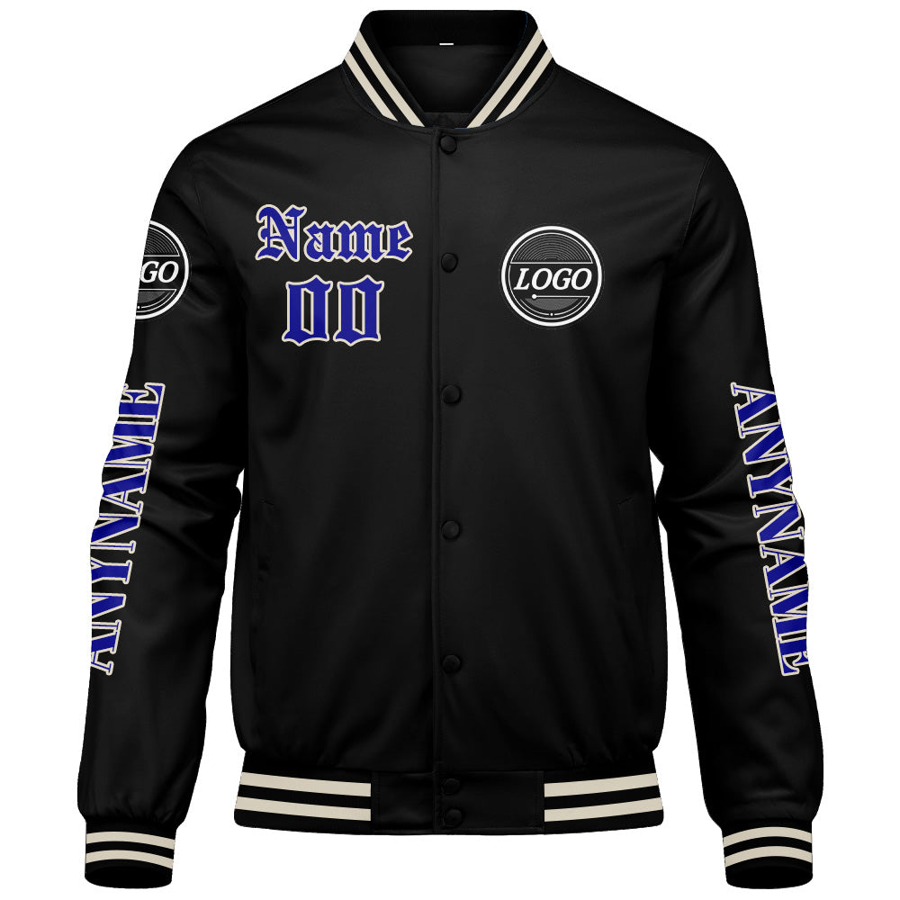 Maßgeschneiderte Königliche Letterman Varsity Jacket Individuelle Stickerei Druck nach Ihrem Wunsch