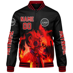 Maßgeschneiderte Schwarz Letterman Varsity Jacket Individuelle Stickerei Druck nach Ihrem Wunsch