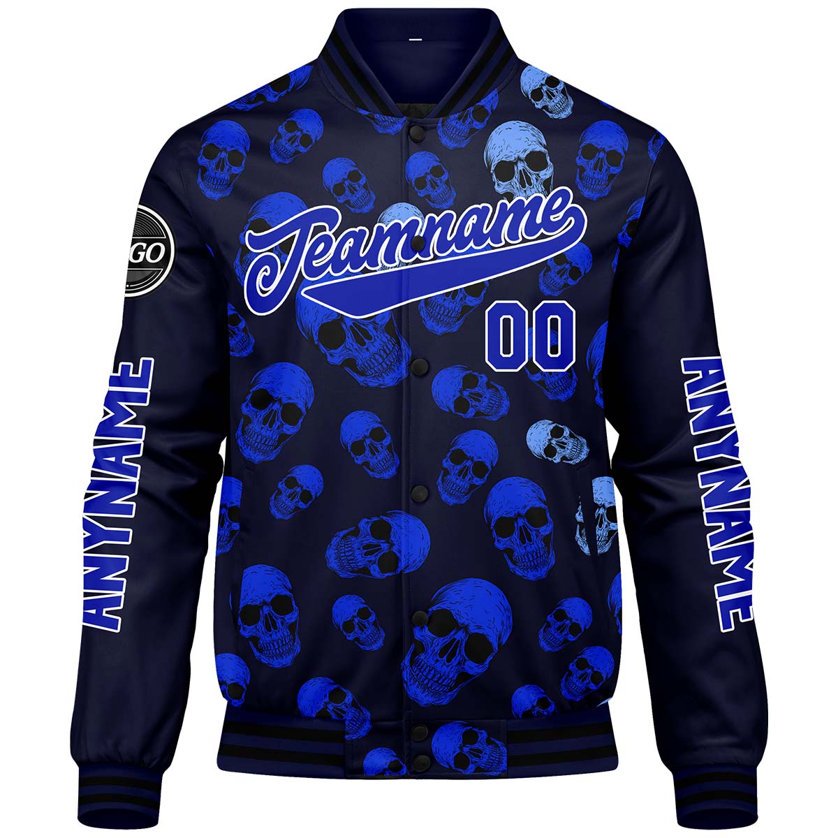 Maßgeschneiderte Königliche Letterman Varsity Jacket Individuelle Stickerei Druck nach Ihrem Wunsch