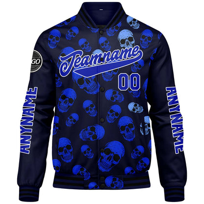 Maßgeschneiderte Königliche Letterman Varsity Jacket Individuelle Stickerei Druck nach Ihrem Wunsch