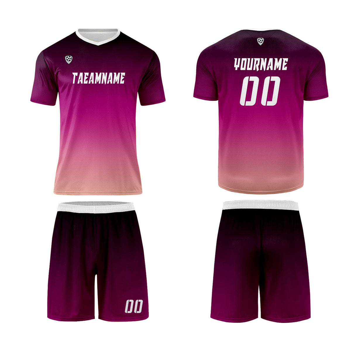 Benutzerdefinierte Schwarz Lila Gelb Trikots für Männer Frauen Personalisierte Fußball Uniformen für Erwachsene und Kind