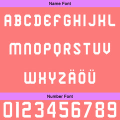 Benutzerdefiniert Lila Rosa Personalisierter Baseball Jersey mit Farbverlauf Team Uniform mit Namen und Nummer