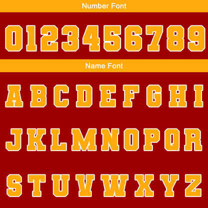 Benutzerdefiniert Rot Weiß Gelb Wasserdichte Varsity Jacken Personalisiert genäht Name Nummer Logo zu Letterman Jacken