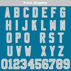 Benutzerdefinierte Blau Grau Fußball Trikots Personalisierter Name Nummer Logo