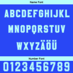 Benutzerdefiniert Dunkelblau Blau Personalisierter Baseball Jersey mit Farbverlauf Team Uniform mit Namen und Nummer