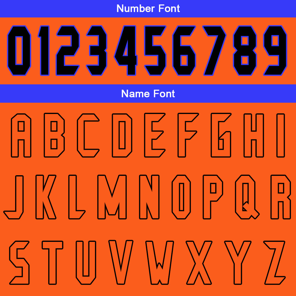 Benutzerdefinierter Orange Blau Basketball Jersey Uniform Anzug gedruckt Ihr Logo Name Nummer
