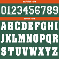 Benutzerdefinierte Grün Orange Fußball Gradient Polo-Shirts Fügen Sie Ihr Einzigartiges hinzu Logo/Name/Nummer