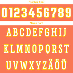Benutzerdefinierte Orange Weiß Gelb Reversible Basketball Jersey Personalisierte Drucken Name Nummer Logo