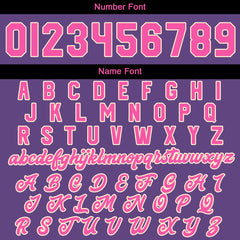 Maßgeschneiderte Lila Rosa Letterman Varsity Jacket Individuelle Stickerei Druck nach Ihrem Wunsch