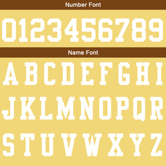 Benutzerdefinierte Hellgelb Braun Fußball Gradient Polo-Shirts Fügen Sie Ihr Einzigartiges hinzu Logo/Name/Nummer