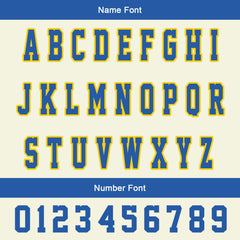 Maßgeschneiderte Königliche Creme Letterman Varsity Jacket Individuelle Stickerei Druck nach Ihrem Wunsch